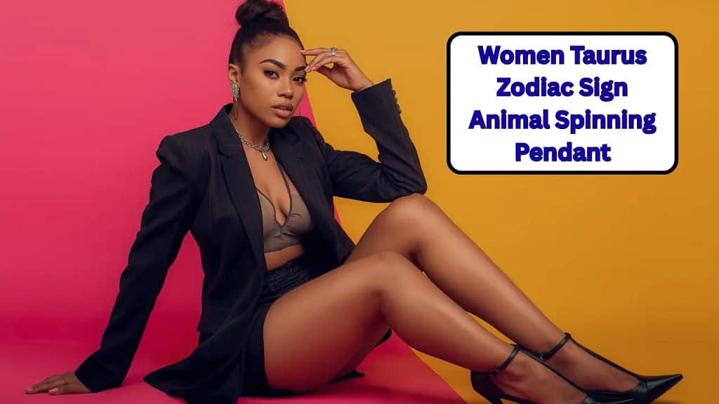Women Taurus Zodiac Sign Animal Spinning Pendant